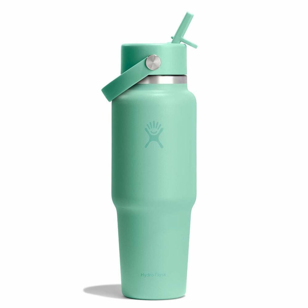 32 oz Travel Bottle with Flex Straw Cap - Mermaid Green
